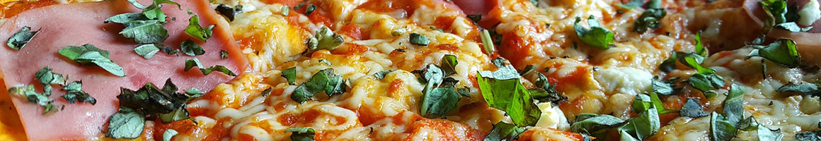 Eating Italian Pizza at Sorrento Ristorante & Pizzeria restaurant in Sheffield, OH.